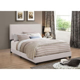 Ivory Full Bed with Nailhead Trim B062P153542