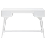 ZUN White 3-Drawer Rectangle Mid-century Writing Desk B062P153871