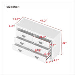 ZUN Elegant Dresser with Metal Handle and Sparkling Shiny Decoration, Storage Cabinet with 6 Drawers for WF531201AAK