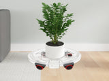 8 Pcs Heavy-Duty Clear Plant Caddy with Wheels, Rolling Flower Pot Stand 11.8" Inner 13" Outer 16698451