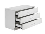 Modern Simple 3-Drawer Dresser White 80193999