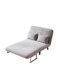 39 Convertible Chair Bed, Tri-Fold Sofa Bed with Adjustable Backrest & Pillow, Leisure Chaise W1767P192812