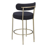 Woker Furniture Modern Sherpa Counter Height Stools Set of 2, Uphsoltered 26" Seat Height Barstools W1567P147205