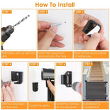 61in Wide Retractable Safety Gate - Adjustable for Doorways, Stairs & Patios - One-Hand Lock/Unlock, 53550805