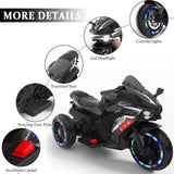 Motorcycle for Kids, 12V Electric Ride On Motorcycle for Brithday Gifts, Kids Motorcycle with LED 03450809