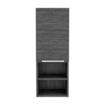 ZUN Mila Bathroom Cabinet, Two Interior Shelves, Two External Shelves, Single Door Cabinet -Smokey Oak B20091952