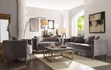 Grey Accent Chair with Pillow B062P209166