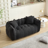 Soft beanbag chair with high resilience foam core for two people. The comfortable square recliner W1996P309526