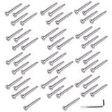 50Pcs 3/16 Inch T316 Stainless Steel Cable Railing Hardware System Kit with Allen Key 58947190
