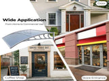 Awning for Door Entrance Window, 38x40 Inch Window Canopy Exterior, UV Rain Snow Protection for 80876054