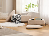 29.9"Wide 2 - Piece Upholstered Storage Ottoman Set Footrest Shoe Changing Stool with Metal W3098P296985