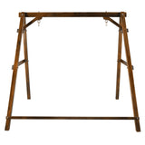 188*135*170cm 600lbs Fir Suitable For 4ft Swing Chair Wood Swing Frame Carbonized Color 77087585