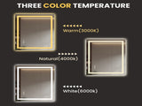 20x28 Inch Frameless LED Bathroom Mirror, Smart Mirror T3757P490351