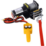 2000lb 12V ATV/UTV Electric, Off-Road Waterproof Steel Cable for ATV UTV Towing Trailer W465127127