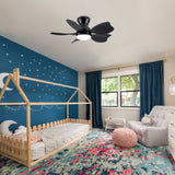 ZUN 30 In Small Kid's Ceiling Fan Lighting with Remote Control for Small Children Room W1367103342