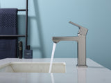 Gun Gray Single Hole Bathroom Faucet,Laundry Vanity Sink Faucet with Two 9/16" HosesUnable ship on 05549224