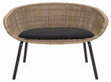 Outdoor Wicker Rattan Bucket Chair with Cushion - Set of 2 Weather-Resistant Patio Chair W3990P464935