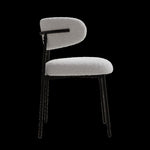 ZUN dining chairs set of 2 white , medieval modern dining chairs, teddy velvet chairs with metal legs, W1727P229055