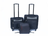 Luggage 2-piece backpack set black 42369135