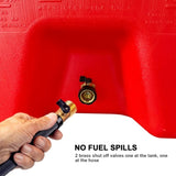 34 Gallon Gas Caddy With Wheels, Fuel Transfer Tank Gasoline Diesel Can,Fuel Storage Tank For W2089P198297