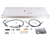 30x10-inch Fire Pit Pan Stainless Steel Fire Pit Burner Kit Rectangular Indoor or Outdoor 13082707