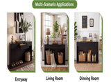 63" Fluted Console Table with 3 Drawers, Long Sofa Table Behind Couch for Living Room, Hallway, W2917P542461