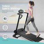 ZUN Folding Manual Walking Treadmill, Non-Electric Treadmill with Armrests and LCD Display, Suitable for W1205P167736