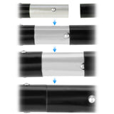 2*3M Backdrop Support Stand Set Black 55482709