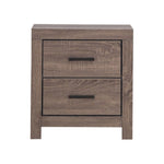 ZUN 2 Drawers MDF Nightstand in Barrel Oak Finish B016P255592