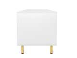 Modern warm white TV cabinet for 80 inch TV Stands, for Living Room Bedroom W33153230