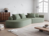 Modern Upholstered Oversized Sectional Sofa, 112-Inch Chenille 4-Seater Extra Deep & Wide Seat W834P323321