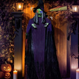 11.8ft Life Size Hanging Witch Talking Halloween Hanging Decoration 40479945