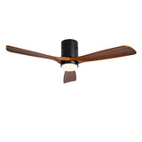Hot sales Ceiling Fan with Lights 52 Inch Flush Mount Ceiling Fan with Remote Control, Wood Blades W2991P338629