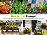 Raised Garden Bed Planter Box, 3 Size Options Self-Watering Elevated Garden Bed, Lightweight PP 83896337