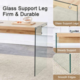 The top of the coffee table is made of medium density fiberboard and wooden stickers, with W1151P183734