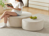 Nesting Coffee Table Set of 2,Upholstered Coffee Tables Set of 2 for Living Room, Modern Foam W834P326382