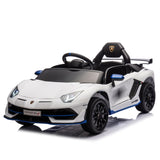 ZUN 12V Kids Ride On Car W/Parents Remote Control,Licensed Lamborghini Aventador Xago,Hydraulic pressure W1396P184346