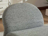 24.8 " Wide Modern Upholstered Armless Chair with Storage Ottoman, Chenille Accent Chair for Living W3098P451469