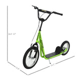 youth scooter is equipped Dual Brakes - Green 81191340