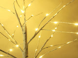 8 FT Lighted Birch Tree Artificial Twig Tree Lamp for Christmas 22917732