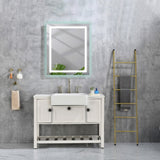 36x28 Inch LED Bathroom Mirror with Frontlit and Backlit, Wall Mounted Vanity Mirror with Smart 31728996