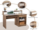 General Style Modern P2 15MM Chipboard Computer Desk Brown 57393287