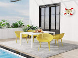 Holiday - 2-Pack Modern Lounge Chairs Indoor/Outdoor All-Weather PP Plastic, Lightweight for W3450P323313