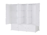 12 Cube Organizer Stackable Plastic Cube Storage Shelves Design Multifunctional Modular Closet 88526165