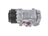 A/C Compressor with 6-Groove Pulley Replacement for Sanden SD7 Style Serpentine Belt Mini HC5005C 83040301