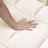 64.9"3-in-1 foldable large size sofa bed, modern velvet double sofa, sofa bed with adjustable back, W2564P228263