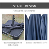 ZUN Outdoor beach umbrella/Double-Sided Market Umbrella （Prohibited by WalMart） 51516965