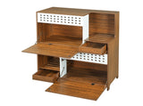 Modern 2 IN 1 Cat Furniture, Cat Litter Box Enclosure Side Table, Cat House with Storage, for 2 N752P394342D