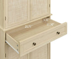 4 Door Cabinet with 1 Drawer, with 4 Adjustable Inner Shelves, Storage Cabinet W68894703