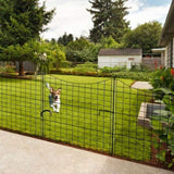 5 Panels Metal Decorative Garden Fence, No Dig Animal Dog Barrier, Garden Temporary Border Fencing 48156899